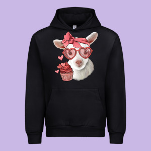 Cute Baby Lamb Valentines Day Urban Hoodie Designed By Jasminsmagicworld