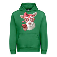 Emerald cute baby lamb valentines day Urban Hoodie - Jasminsmagicworld