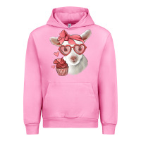 Fuchsia Pink cute baby lamb valentines day Urban Hoodie - Jasminsmagicworld