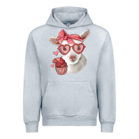 Heather Grey cute baby lamb valentines day Urban Hoodie - Jasminsmagicworld