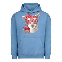 Pigment Pebble Blue cute baby lamb valentines day Urban Hoodie - Jasminsmagicworld