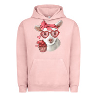 Pigment Salmon cute baby lamb valentines day Urban Hoodie - Jasminsmagicworld