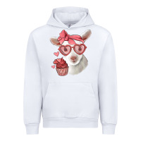 White cute baby lamb valentines day Urban Hoodie - Jasminsmagicworld