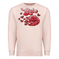 Pale Pink babe with kiss Premium Sweatshirt - RanaPortraitStore