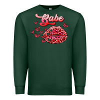 Sports Green babe with kiss Premium Sweatshirt - RanaPortraitStore