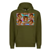 Army Green lion Premium Hoodie - Artiststas
