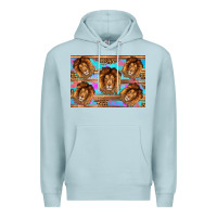 Blue Mist lion Premium Hoodie - Artiststas