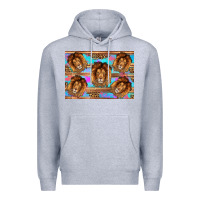 Heather Grey lion Premium Hoodie - Artiststas