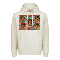 Oatmeal Heather lion Premium Hoodie - Artiststas