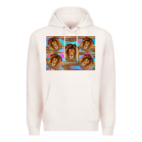 Pale Pink lion Premium Hoodie - Artiststas