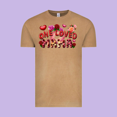 One Loved Mama Vintage Tee Designed By Fadigitalartstudio