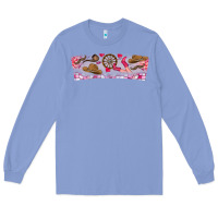 Colony Blue Howdy Valentine Long Sleeve Tee - CowhideDigitalArt