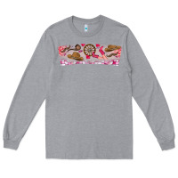 Heather Grey Howdy Valentine Long Sleeve Tee - CowhideDigitalArt