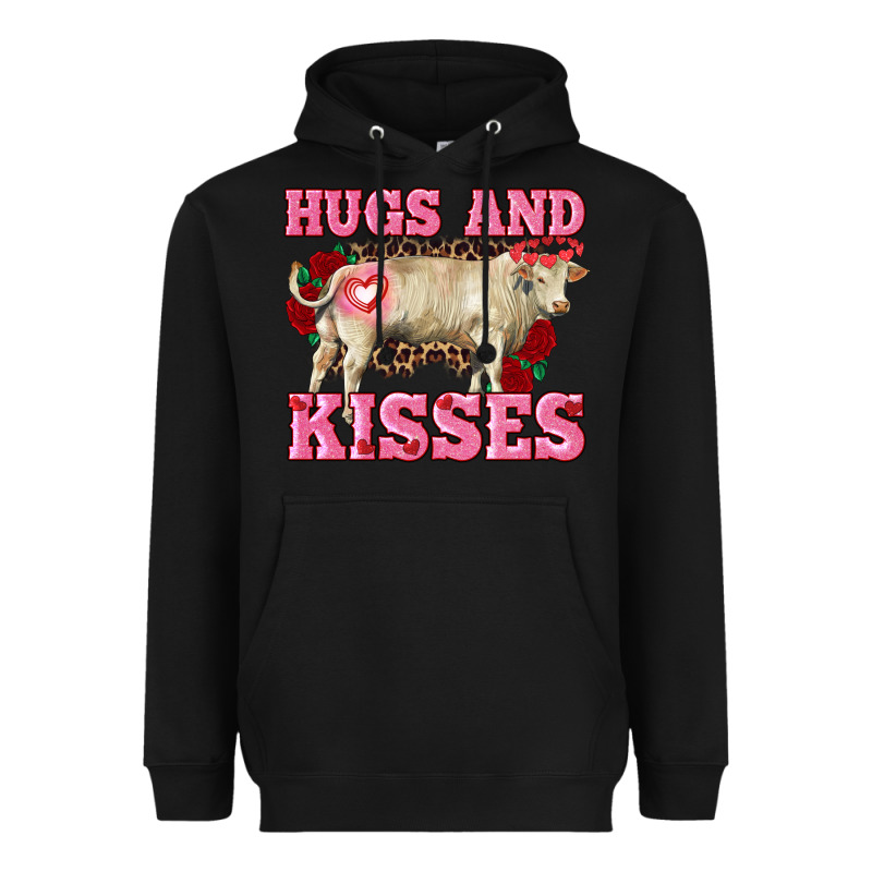 Hugs And Kisses Charolais Bull Heavyweight Hoodie by RanaPortraitStore | Teevron