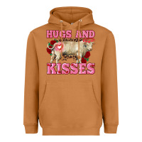 Meerkat hugs and kisses charolais bull Heavyweight Hoodie - RanaPortraitStore