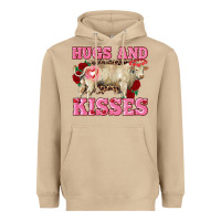 Mushroom hugs and kisses charolais bull Heavyweight Hoodie - RanaPortraitStore