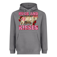 Storm hugs and kisses charolais bull Heavyweight Hoodie - RanaPortraitStore