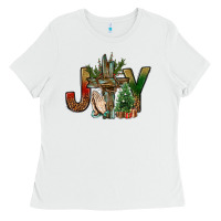 White joy christmas with cross bbs Ladies Tee - BundleAndBundleShop