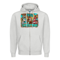 Dove Grey merry christmas Zipper Hoodie - JahusDesignShop