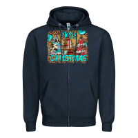 Navy merry christmas Zipper Hoodie - JahusDesignShop