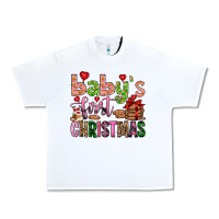 White baby's first christmas Urban Heavy Tee - FaDigitalArtStudio