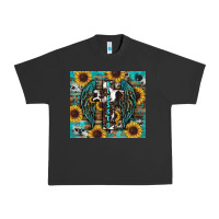 Pigment Black western blessed sunflower's Urban Heavy Tee - RanaPortraitStore