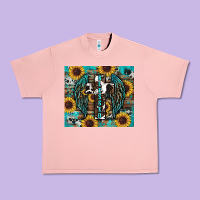 Western Blessed Sunflower's Urban Heavy Tee Designed By Ranaportraitstore