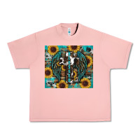 Salmon western blessed sunflower's Urban Heavy Tee - RanaPortraitStore