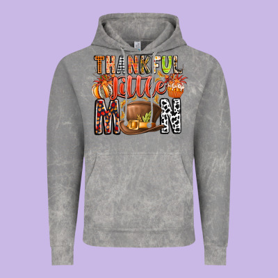 Thankful Little Mon Vintage Hoodie Designed By Cowhidedigitalart