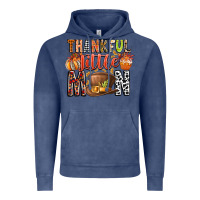 Vintage Denim Thankful Little Mon Vintage Hoodie - CowhideDigitalArt