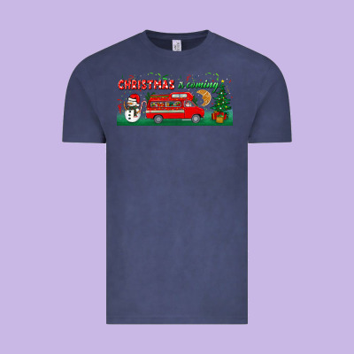 Christmas Is Coming Vintage Tee Designed By Bundleandbundleshop