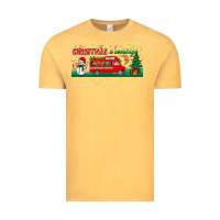 Vintage Mustard christmas is coming Vintage Tee - BundleAndBundleShop