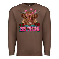 Chestnut be mine highland cow Premium Sweatshirt - RanaPortraitStore
