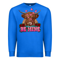 True Royal be mine highland cow Premium Sweatshirt - RanaPortraitStore