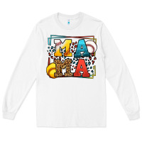 White Leopard Softball And Baseball Mama Mother's Day Long Sleeve Tee - LillyAllenDesigns
