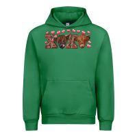 Emerald Xoxo highland cows Urban Hoodie - RanaPortraitStore