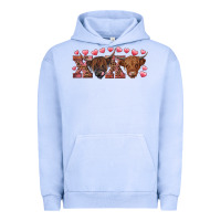Pigment Grape Ice Xoxo highland cows Urban Hoodie - RanaPortraitStore