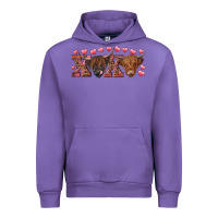 Tulip Xoxo highland cows Urban Hoodie - RanaPortraitStore