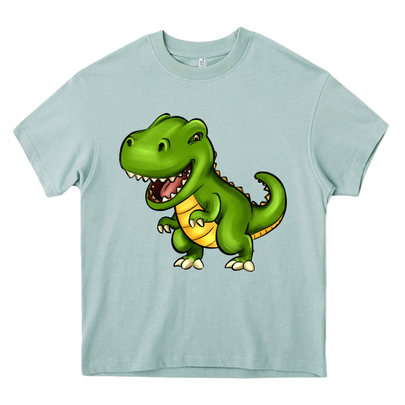 Cartoon T-rex Heavy Core Tee by HowdyJamesFarm | Teevron