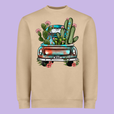 Farm Truck, Heavyweight Sweatshirt Designed By Jahusdesignshop
