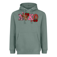 Sage xoxo highland cow Heavyweight Hoodie - RanaPortraitStore