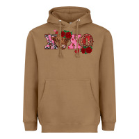 Toasted Coconut xoxo highland cow Heavyweight Hoodie - RanaPortraitStore