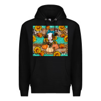 Black Cow fall pumpkin Premium Hoodie - Artiststas