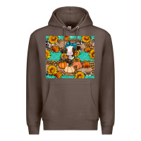 Coffee Cow fall pumpkin Premium Hoodie - Artiststas