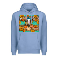 Colony Blue Cow fall pumpkin Premium Hoodie - Artiststas