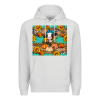 Dove Grey Cow fall pumpkin Premium Hoodie - Artiststas