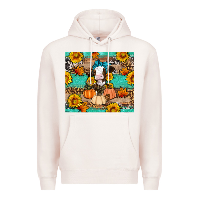 Cow Fall Pumpkin Premium Hoodie by Artiststas | Teevron