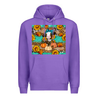 Purple Cow fall pumpkin Premium Hoodie - Artiststas