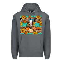 Rock Cow fall pumpkin Premium Hoodie - Artiststas