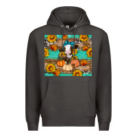 Smoke Cow fall pumpkin Premium Hoodie - Artiststas